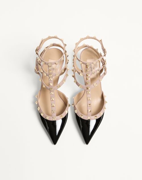 Valentino Garavani - Rockstud Caged Pump 65mm - Black/poudre - Woman - Shoes